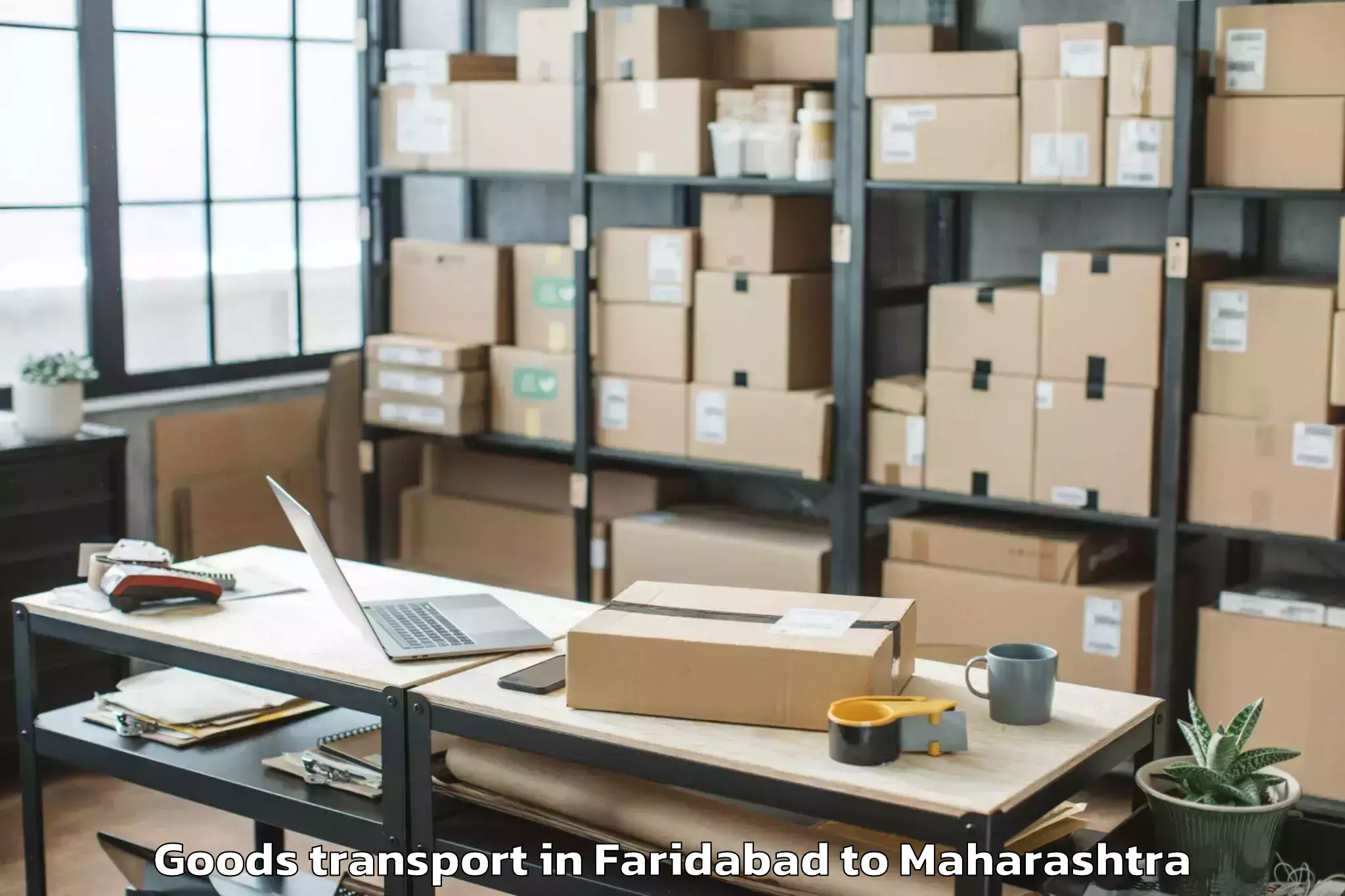 Faridabad to Dhamangaon Railway Goods Transport Booking